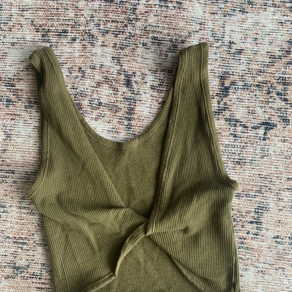 Urban Outfitter- Out from Under Hunter Green Crop Tank
